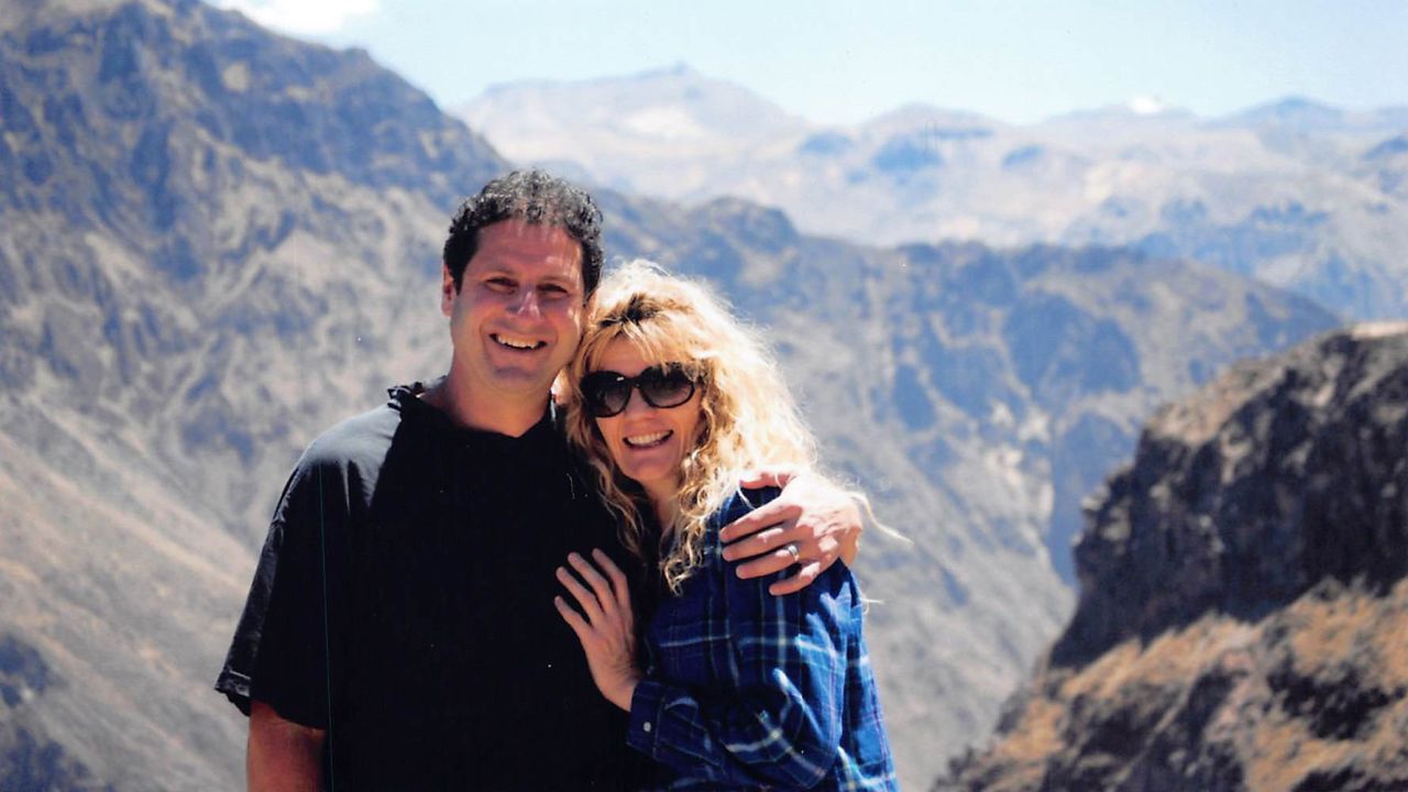 <strong>Decades later: </strong>Reflecting on their years as a couple, Greg and Dorte tell CNN they grew up together. Here are traveling in Colca Canyon, Peru in 2013.
