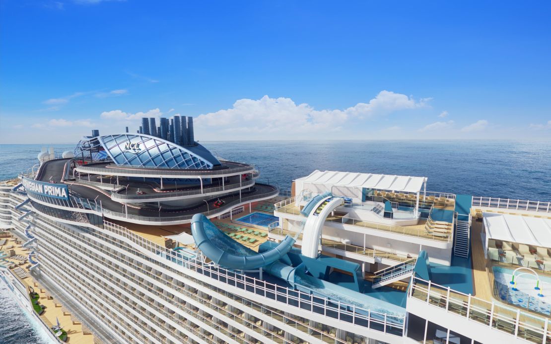 The Norwegian Prima was designed to maximize the use of outdoor spaces.