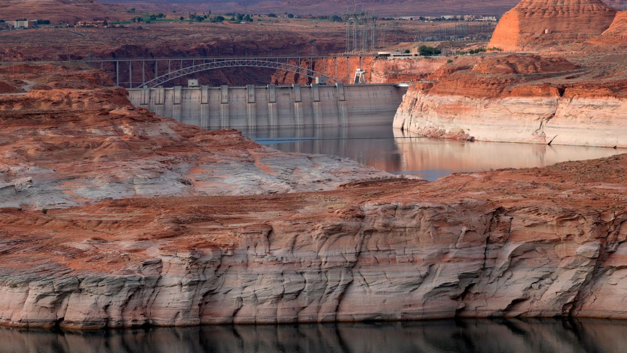 The Glen Canyon Dam at Lake Powell in Arizona in June.