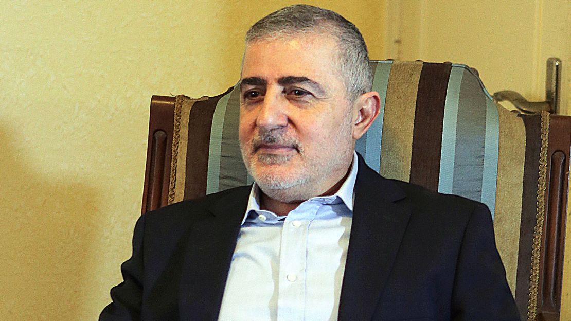 Senior Hezbollah official Wafiq Safa pictured at his Beirut office in April 2018.