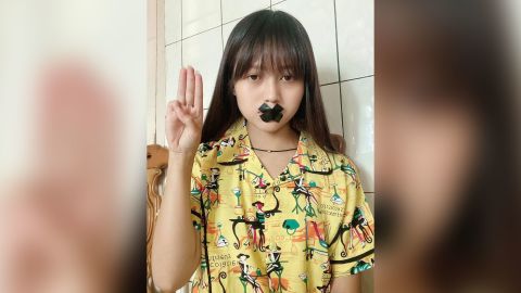 Khaing Zin Thaw's parents were arrested in April. She says they haven't done anything wrong.