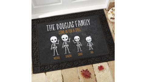 Skeleton Family Personalized Halloween Doormats