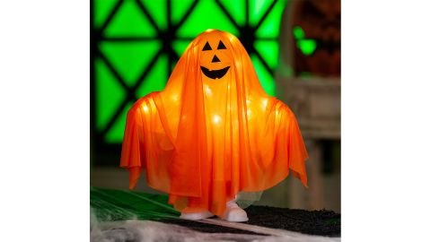 Standing Pumpkin Ghost Halloween Decoration