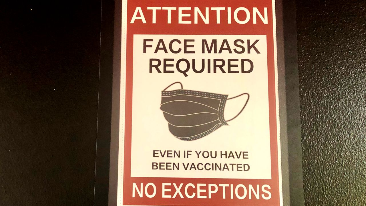Face masks were required at the Vax to School teen clinic, even for the vaccinated.