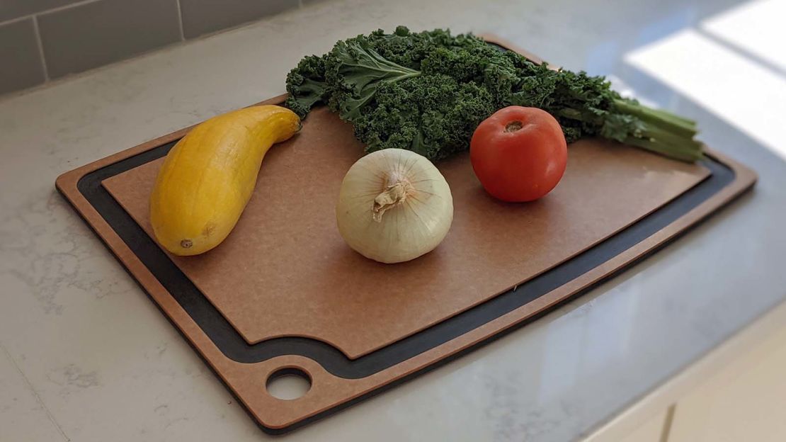 Gorilla Grip Durable Cutting Board Set of 3, Multiple Sizes, Reversible and Oversized, Easy Grip Handle, Juice Grooves, Dishwasher Safe, Large Kitchen