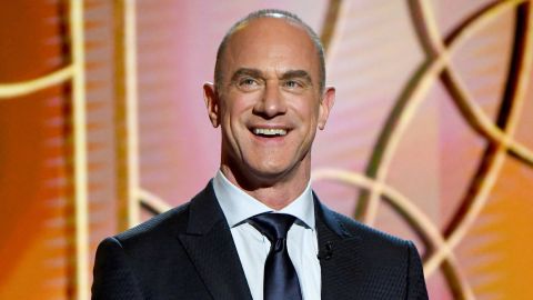 Christopher Meloni presents the award for Best Supporting Actress -- Television onstage during the 78th Annual Golden Globe® Awards at The Rainbow Room on February 28, 2021 in New York City. 