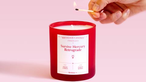 Birthdate Co. Survive Mercury Retrograde Candle