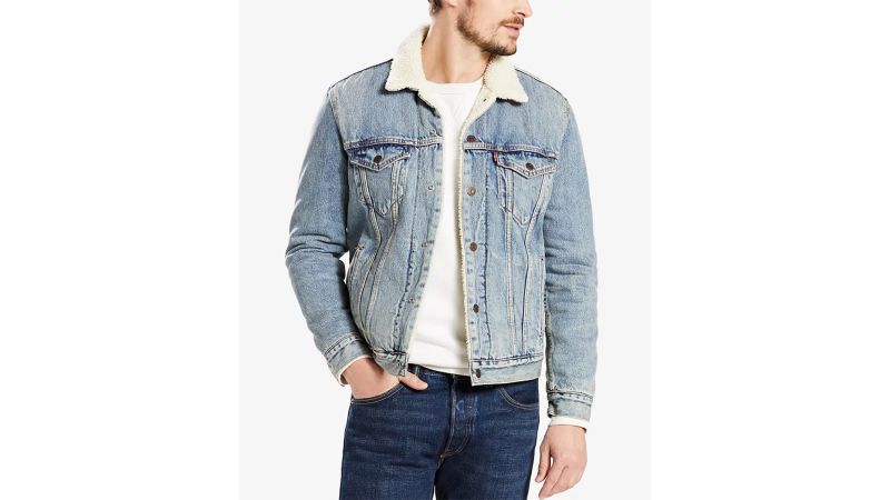 levi fuzzy jean jacket