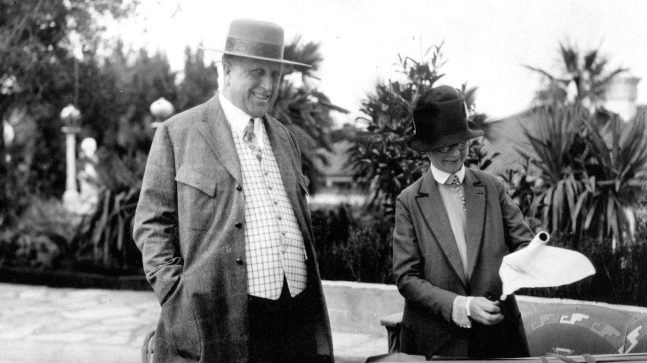William Randolph Hearst with Hearst Castle architect Julia Morgan, as seen in 'Citizen Hearst' (Courtesy of Marc Wanamaker/Bison Archives)