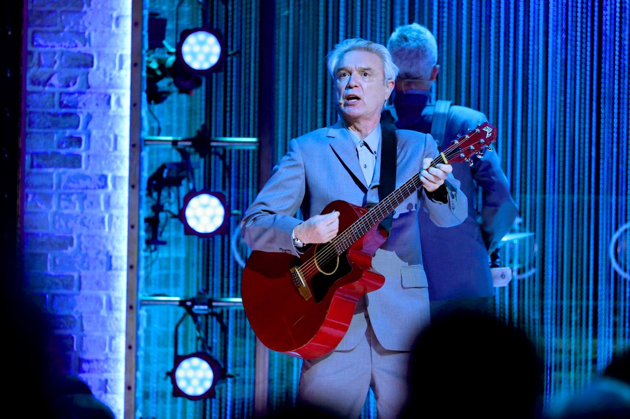 David Byrne performs a song from "American Utopia."