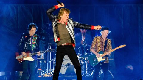 The Rolling Stones perform the first concert of their "No Filter" tour at The Dome at America's Center in St. Louis, Missouri on Sunday, September 26, 2021.