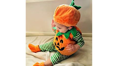 Visgogo Halloween Pumpkin Romper 