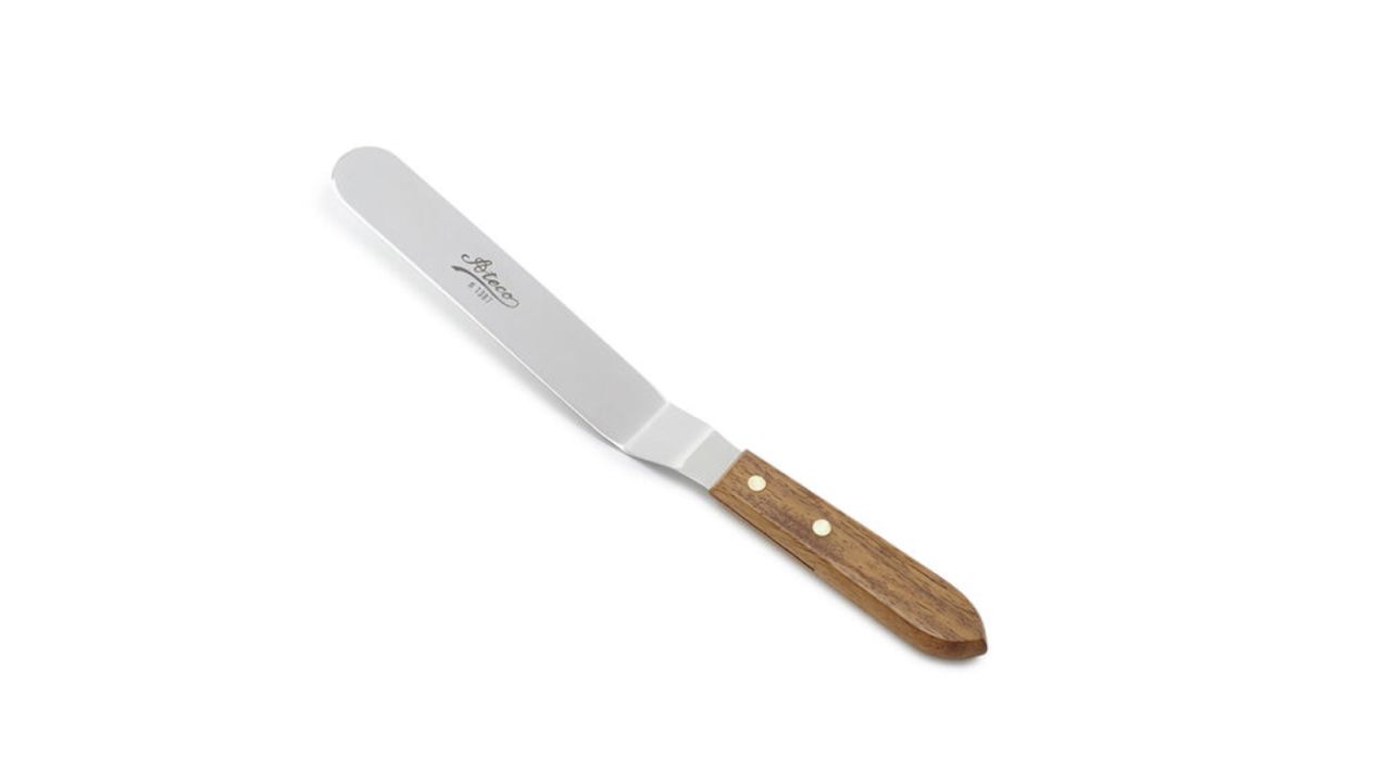 Ateco Offset Wood-Handle Icing Spatula
