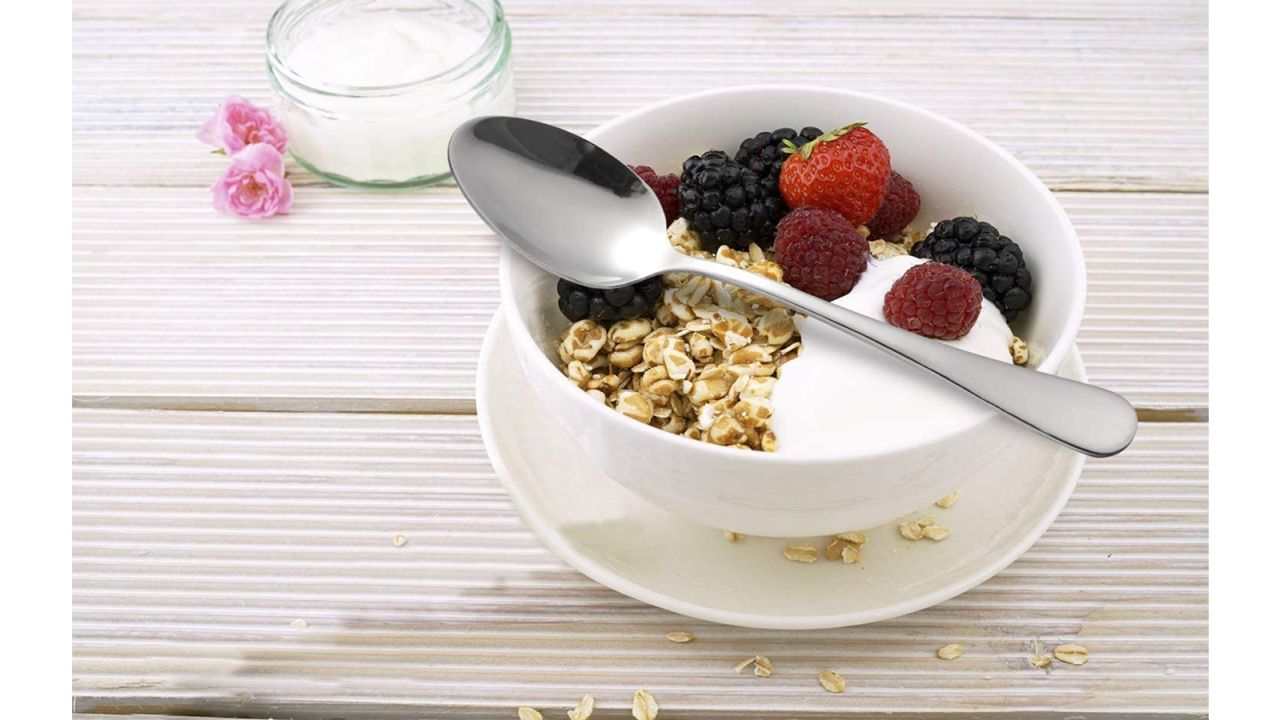Hiware 12-Piece Stainless Steel Teaspoons Set