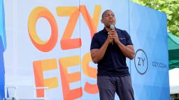 Carlos Watson speaks onstage during OZY FEST 2018 at  Rumsey Playfield, Central Park on July 21, 2018 in New York City. 
