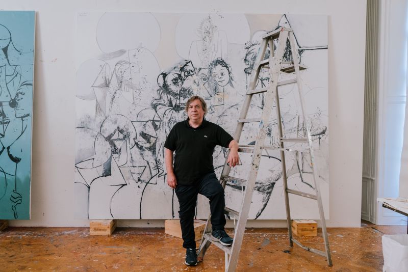 His art is worth millions but George Condo is set on eliminating