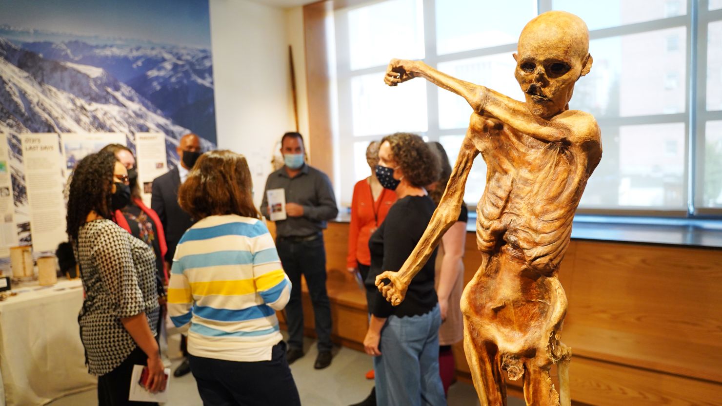 Ötzi, the glacier mummy, has dozens of tattoos on its body.