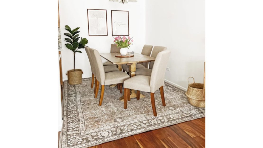 Brown Ganyangan Washable Rug - Classic Area Rug and Runner