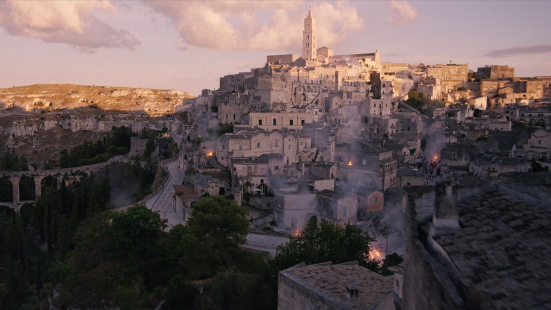 Matera, a UNESCO World Heritage Site in southern Italy, pictured in a scene in "No Time To Die."