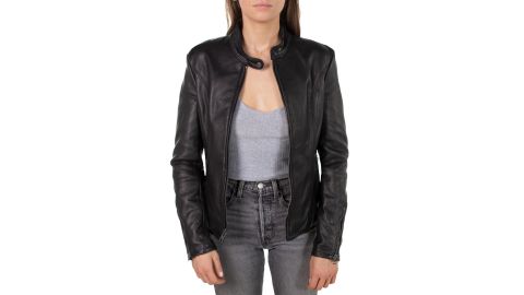 Schott NYC Lightweight Cowhide Cafe Racer Jacket