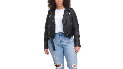 Levi's Faux Leather Belted Motorcycle Jacket