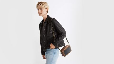 Madewell Washed Leather Chore Jacket