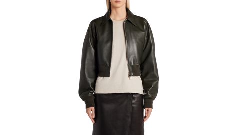 Bottega Veneta Crop Leather Jacket