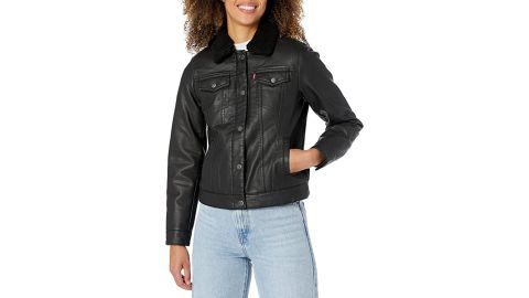 Levi's Sherpa Faux Leather Trucker Jacket