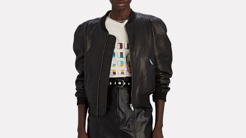 Isabel Marant Étoile Corey Leather Bomber Jacket