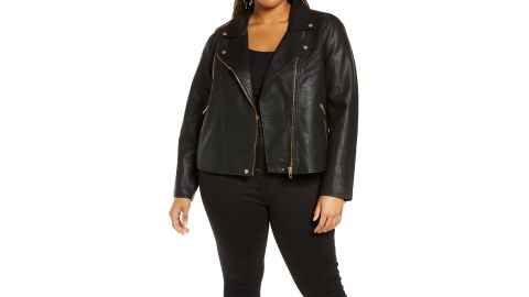 BlankNYC Lifechanger Faux Leather Moto Jacket