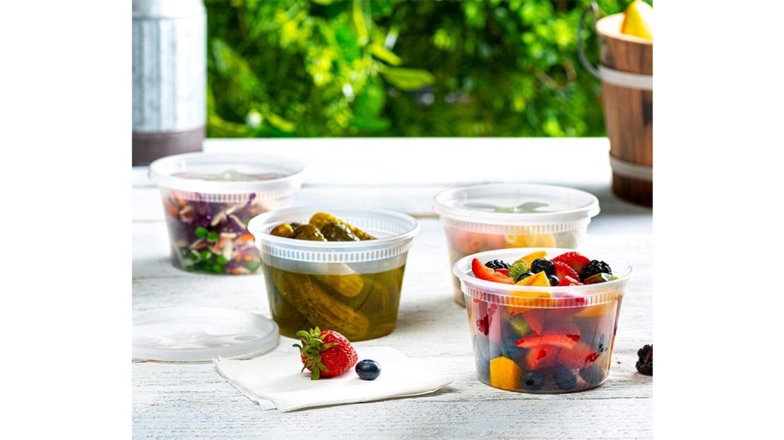Plastic Deli Food Storage Containers With Airtight Lids