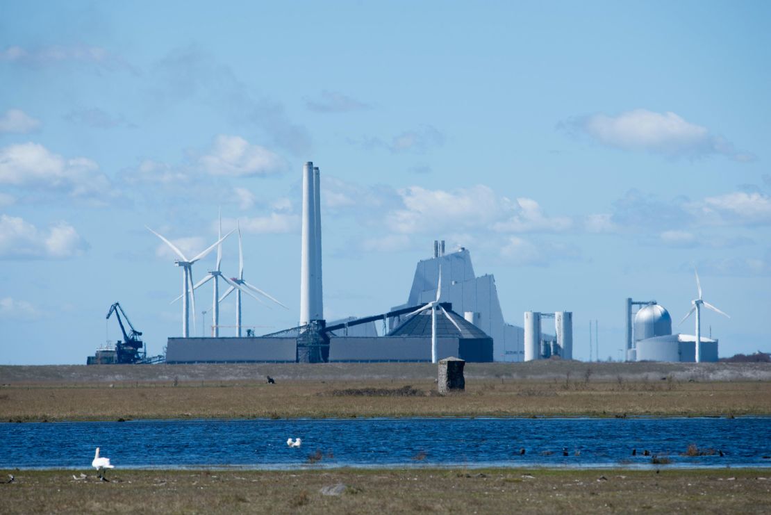 A view of Denmark's Avedore Power Station, which provides district heating to the Copenhagen metropolitan area.
