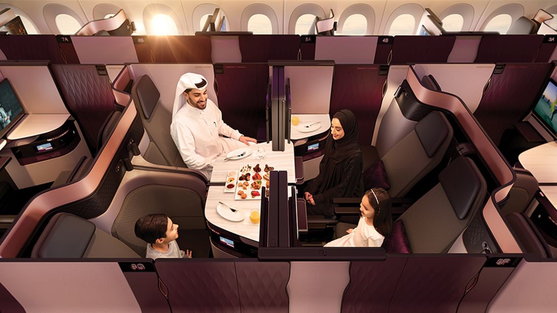 <strong>Qatar Airways QSuite: </strong>First class offerings on international flights are vanishing fast. In their place are a new breed of superbusiness minisuites, like Qatar's QSuite, which arrived in the market in 2017.