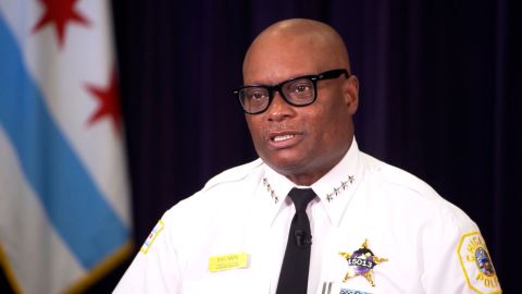 Chicago Police Superintendent David Brown says "violent people in possession of weapons" are responsible for uptick in shootings.