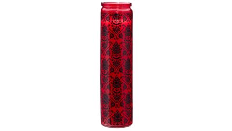 Damask Gothic Noir Pillar Candle