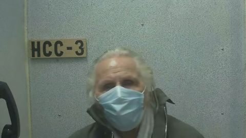 A screen grab shows designer Peter Nygard during extradition hearing.  