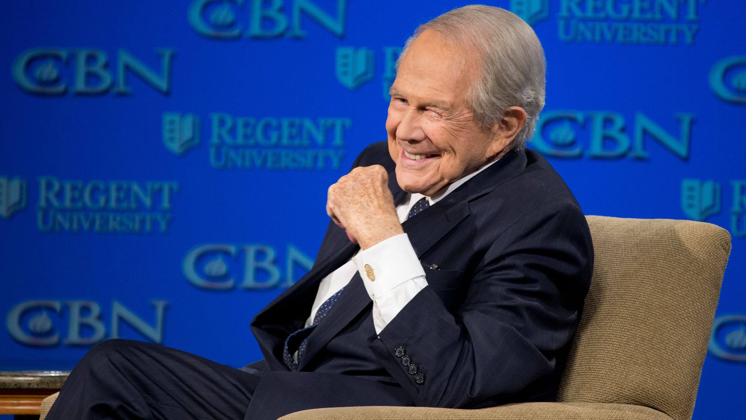 Pat Robertson will step down as host of the long-running Christian talk show, "The 700 Club," he announced Friday. 