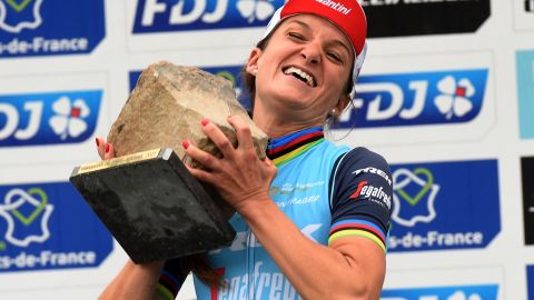 "Women's cycling is at this turning point, and today is part of history," said Lizzie Deignan after winning the inaugural Paris Roubaix Femmes.