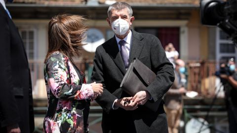 Czech Republic's Prime Minister Andrej Babis arrives to attend European Social Summit in Porto, Portugal, May 7, 2021.