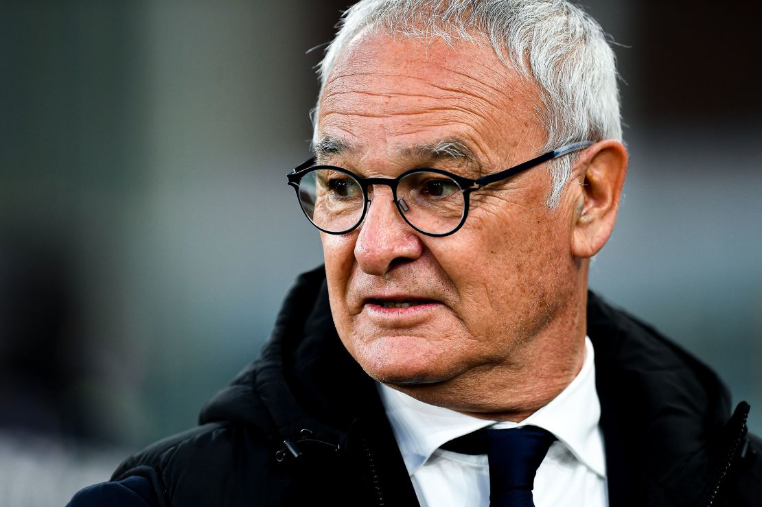 Ranieri looks on before the Serie A match between Sampdoria and Parma.