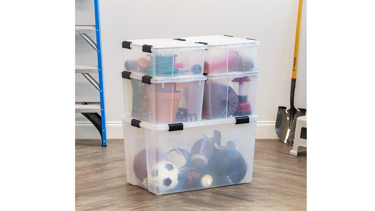 The Container Store Clear Weathertight Totes