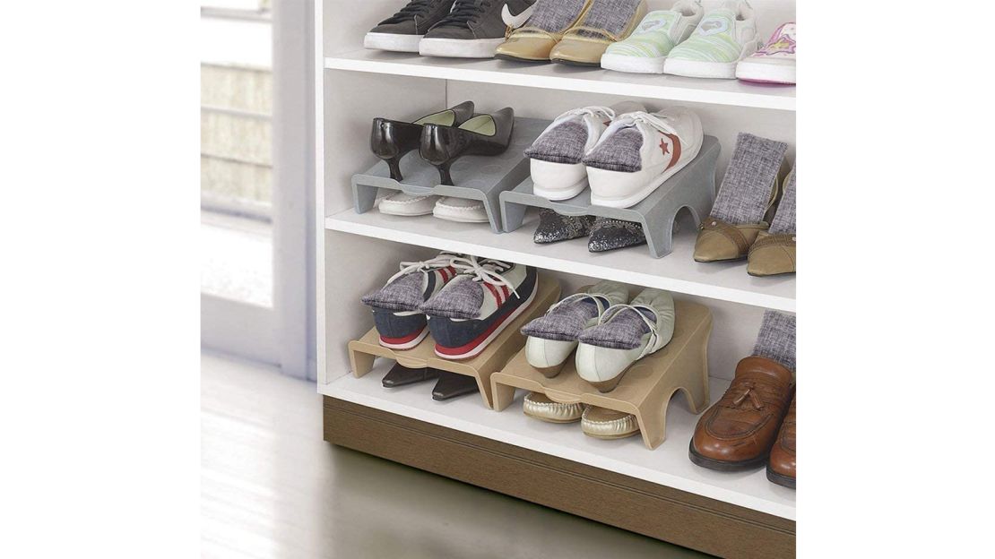 Home-Complete Shoe Rack with 2 Shelves Two Tiers for 12 Pairs For