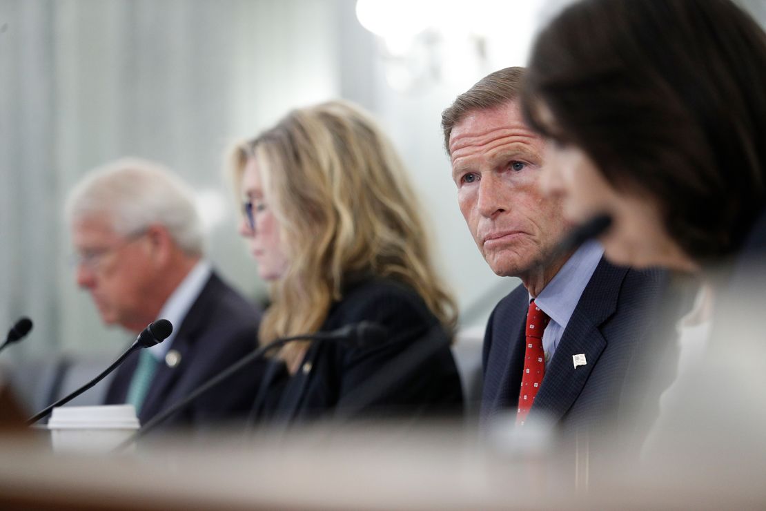 Senator Richard Blumenthal grilled Facebook Head of Global Safety Antigone Davis during a hearing on the company's impact on young users lsat week.
