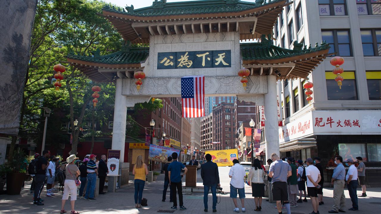 The Chinese American Heritage Foundation hosts a memorial in Boston's Chinatown in remembrance of Vincent Chin. 
