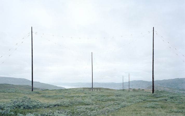 A radio installation in Tacan, West Greenland.