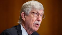 Dr. Francis Collins, Director of the National Institutes of Health, listens during a Senate Health, Education, Labor, and Pensions Committee hearing to discuss vaccines and protecting public health during the coronavirus pandemic on September 9, 2020 in Washington DC.
