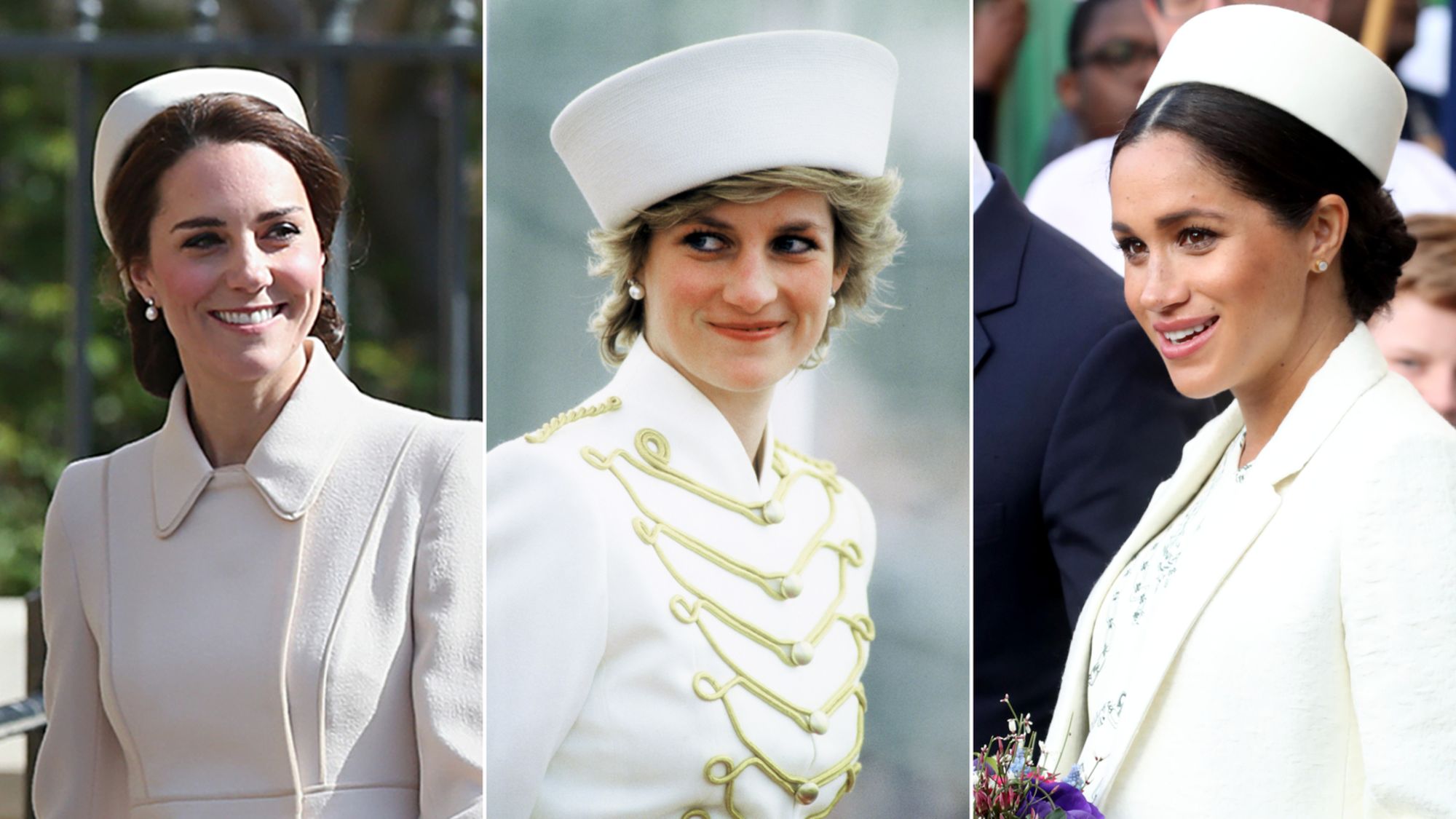 Kate Middleton and Meghan Markle Both Wear All-White Suits
