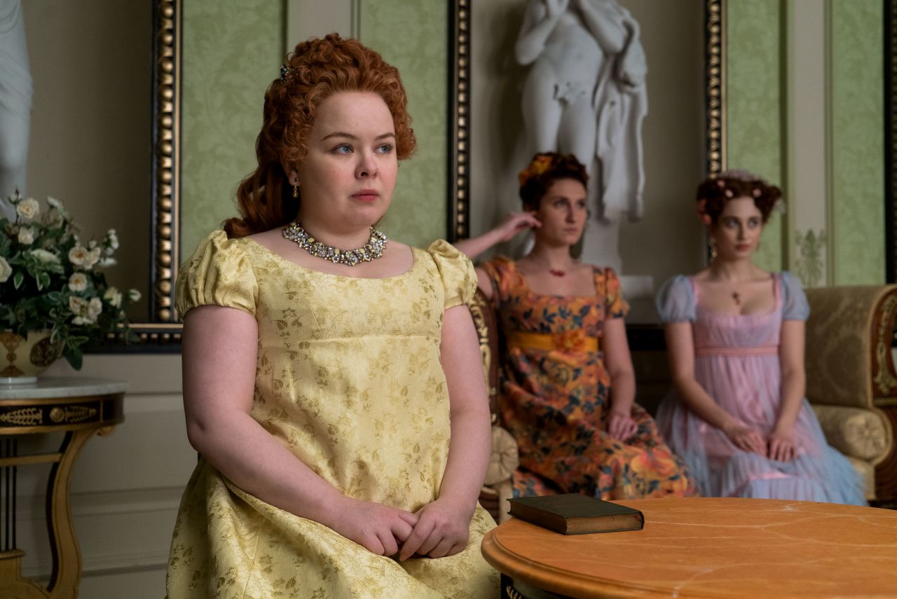 Nicola Coughlan, pictured as Penelope Featherington in "Bridgerton," paid tribute to Pilcher on Instagram.