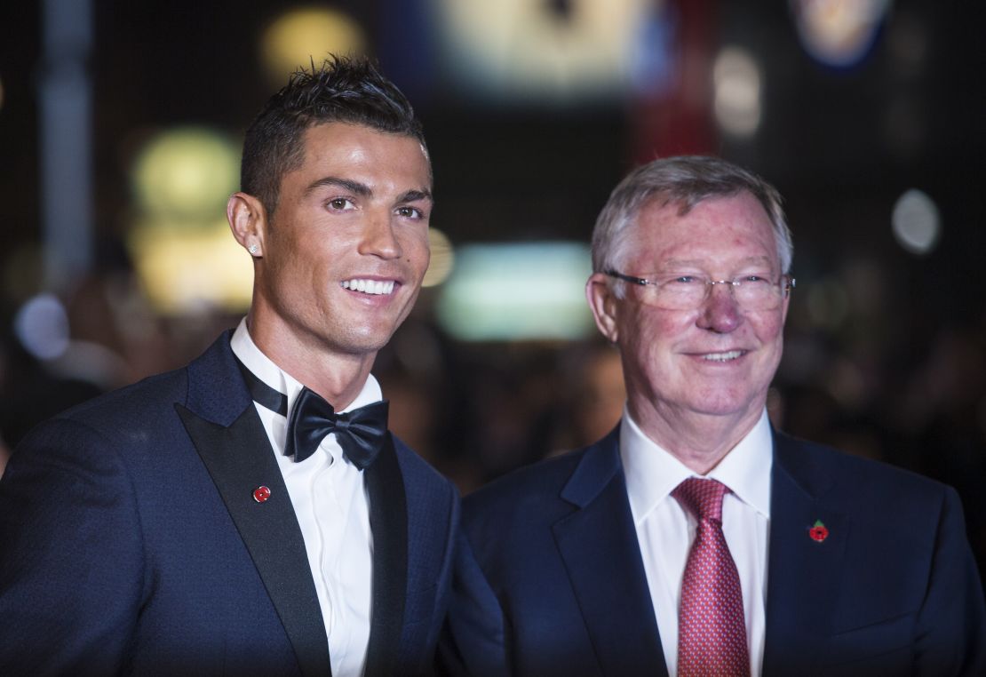 Ferguson (right) was influential in bringing Ronaldo back to Old Trafford. 