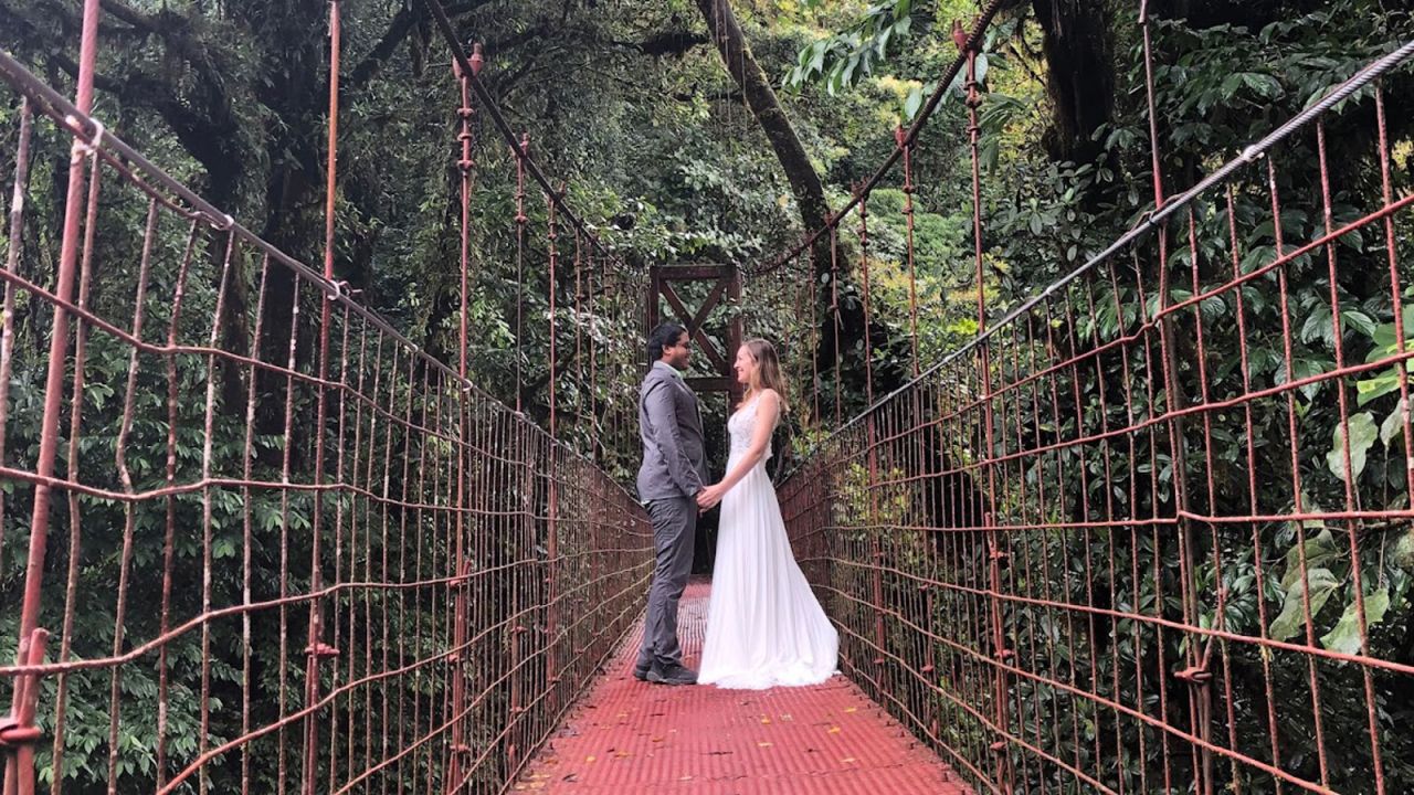 <strong>First anniversary:</strong> In May 2019, the pair celebrated their first anniversary in Costa Rica with wedding shots at a number of different locations.